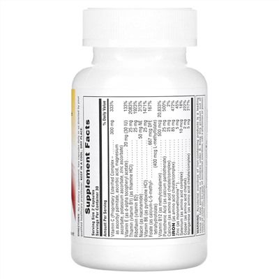 NaturesPlus, Hema-Plex, комплекс с железом, 60 капсул быстрого действия