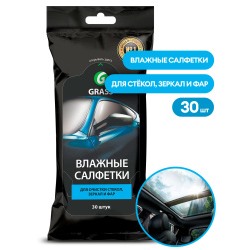 Салфетка влажная для очистки стекол, зеркал и фар