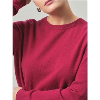 Джемпер из кашемира женский KW040797-E баклажановый