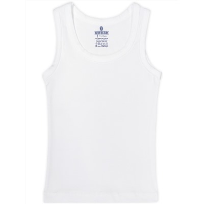 2045-01 Майка для мальчика белая (BAYKAR)