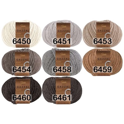 Пряжа Gazzal Baby Alpaca Pure Color