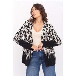 Жакет Д 3303/черно-бежевый