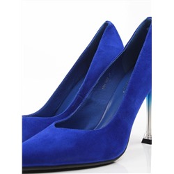 06-A65A-585M BLUE Туфли женские (натуральная замша)