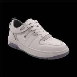 Кроссовки из натуральной кожи MS-S217 белые