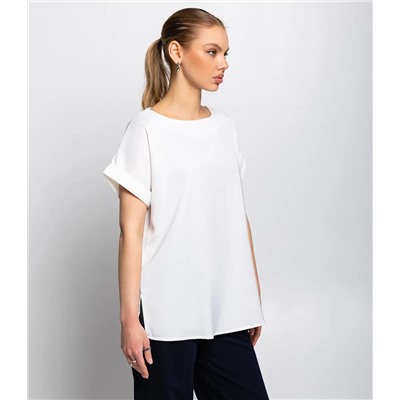 Блуза #ОКТ035001-1, молочный