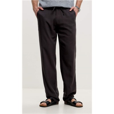Брюки лен F111-0855 deep grey