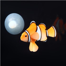 Декор для аквариума «Клоун оцеллярис», 6.6×4.3 см, с неоновым эффектом, силикон