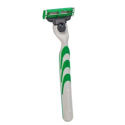 Станок Gillette Mach=3 + 8 сменные кассеты зеленый