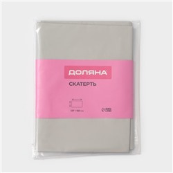 Скатерть на стол Доляна, 137×180 см, серая