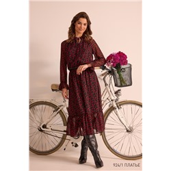 NiV NiV fashion 924/1 чёрный_в_красный_горошек, Платье