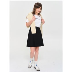 Футболка оверсайз белая с принтом