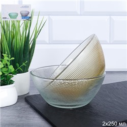 Салатник 2 штуки 250 мл / DR-266 /уп 48/