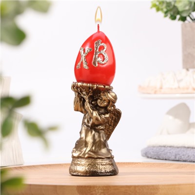 Свеча декоративная «Пасхальный ангел», бронза, 5.5×16.2 см, 175 г