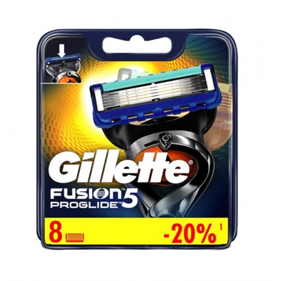 Gillette FUSION Proglide (8шт) RusPack orig