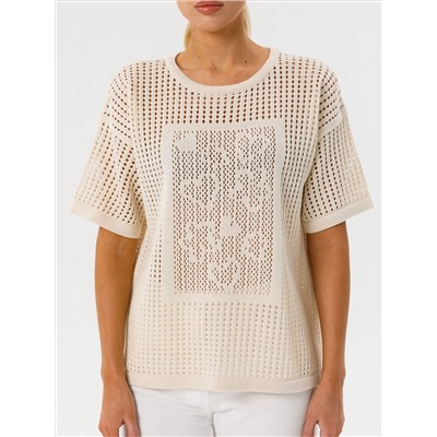 Блуза вязаная с короткими рукавами