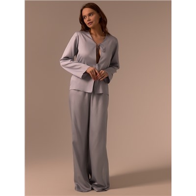 Пижама женская (рубашка, брюки) SL HOME Modal Home, серая