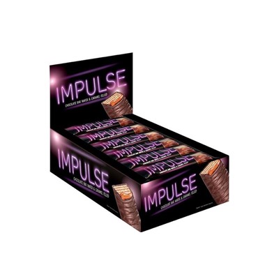 Вафли «Impulse» с мягкой карамелью в глазури, 16 г (упаковка 24 шт)