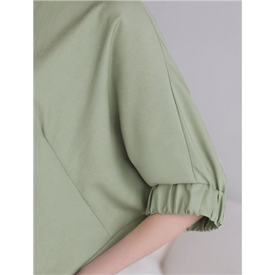 Свободная блузка с вырезом лодочка из плотного лиоцелла