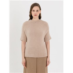Блуза вязаная бежевого цвета
