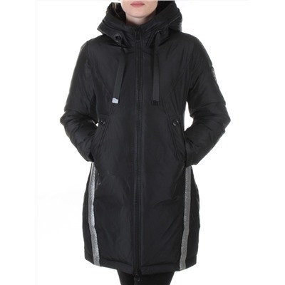 227-1 BLACK Пальто женское зимнее Snow Grace