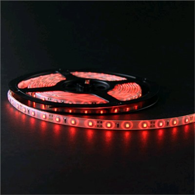 Лента светодиодная 5 м с ВТ SMD3528 220V 60LEDs IP65/ КРАСНЫЙ