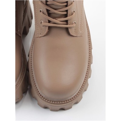 04-PAX33-2Z DK. BEIGE Ботинки зимние женские (натуральная кожа, 100% шерсть)