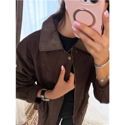 Парка замшевая