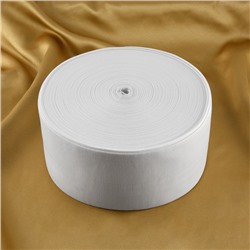 Резинка вязаная, 100 мм, 40±2 м, белая