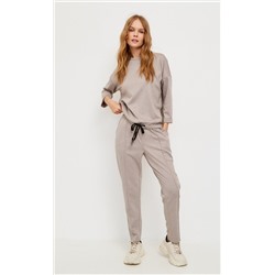Брюки женские на резинке F212-0820 бежевые