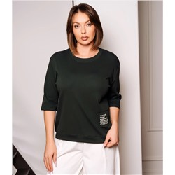 Футболка #КТ0467-55, изумрудный