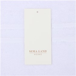 Коврик махровый SL HOME: Basic "Блан де Блан" 50х70 см, 100% хлопок, 730 г/м2