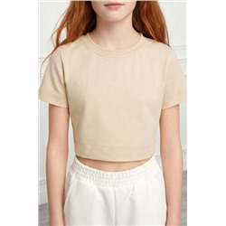 Укороченная футболка для девочки Happyfox