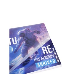 Альбом для рисования А4, 40 листов, на гребне, THE FUTU, обложка мелованная бумага + пластик