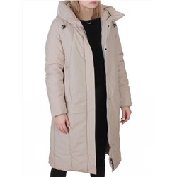 M-9098 BEIGE Пальто зимнее женское (верблюжья шерсть, 120 гр. холлофайбер)