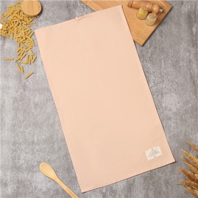 Полотенце «Этель» Kitchen, 40×70 см, 100% хлопок, саржа 220 г/м², бежевое