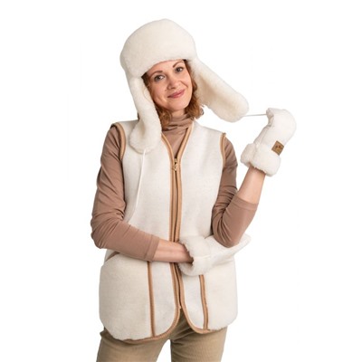 Жилет без воротника "Родина" ВАНИЛЬ