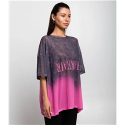 Футболка #КТ106 (10), графит,розовый