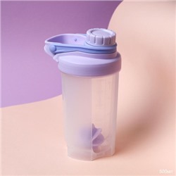 Бутылка/Шейкер COOLRAY SHSB-500 сиреневая, для спортивного питания 500ML/уп60