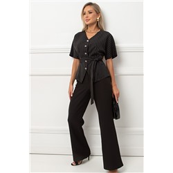 Жакет чёрный в полоску Ильяна №2