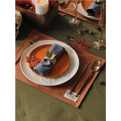 Набор салфеток «Этель» Kitchen, 30×40 см - 2 шт., 100% хлопок, саржа 220 г/м², оранжевый