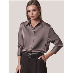 Блузка из сатина с эластаном