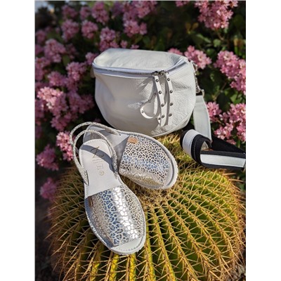 AB.Zapatos · 504-8 Guepardo plata+Pelle · MALISA (560) BLANCO