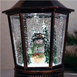 Светильник Новогодний светодиодный 12x11x26 см Снеговик / NG206-10 /уп 12/ музыкальный