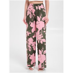 Брюки в пижамном стиле