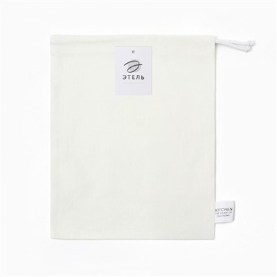 Мешочек текстильный «Этель» Home collection, 27×34 см, 100% лён, белый