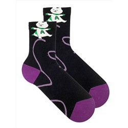 Носки р.35-40 "Ушки, Хвостики" Белый Кот Герой