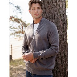 Джемпер тонкой вязки из хлопка на молни