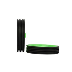 Комплект опорных колес с кронштейнами универсальный 12"-20" пластиковые колеса Зеленый 2шт/ HF-032-GR / уп 30
