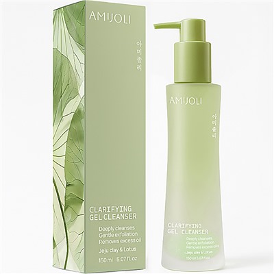 AMIJOLI Гель для умывания с кислотами, вулканической глиной и экстрактом лотоса 150 мл