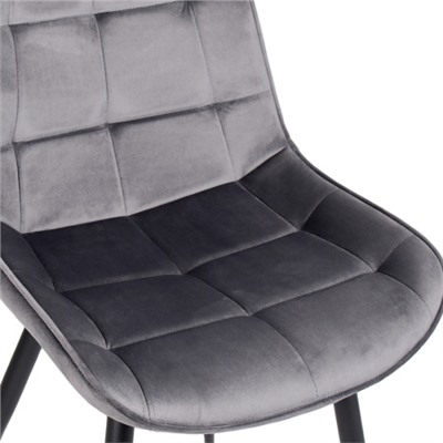 Стул барный SB-006 Темно-серый Velvet G062-40 / GBAR8060A-1 /уп 4/